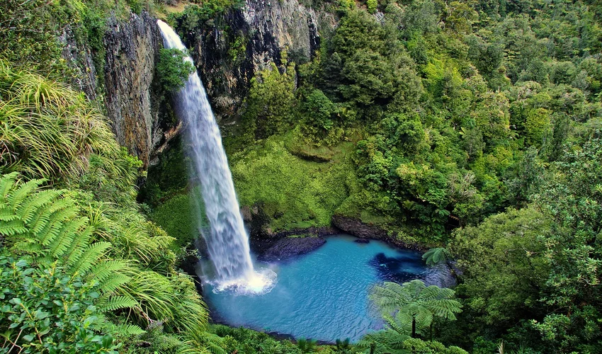 Nieuw-Zeeland Bezienswaardigheden en Activiteiten Top 28 Bridal Veil Falls