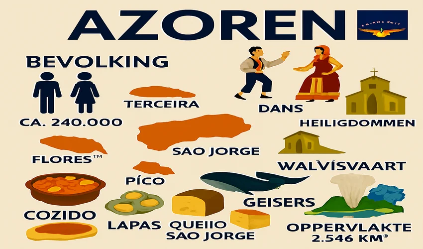 Azoren Informatie infographic