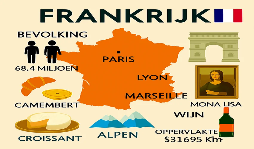 Frankrijk Informatie infographic