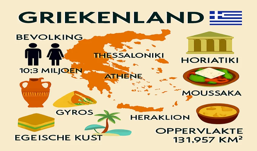Griekenland Informatie infographic