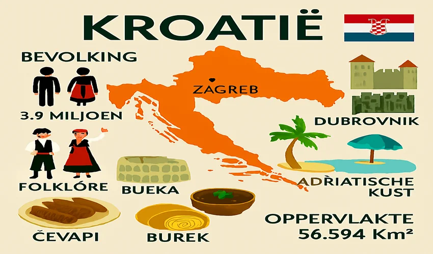Kroatië Informatie infographic