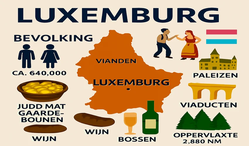 Luxemburg Informatie infographic